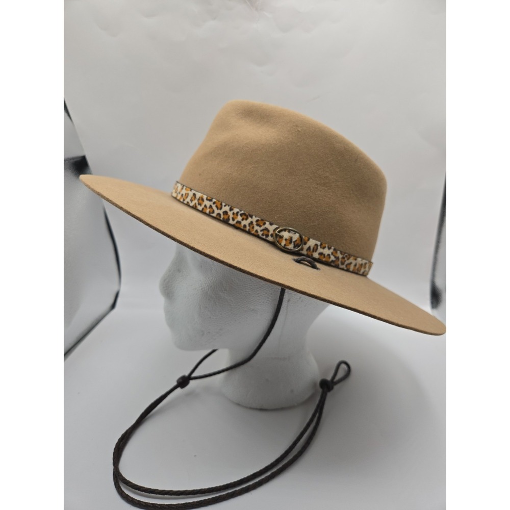 Vintage Dobbs Felt Hat W/ Animals Print Band Size 7